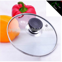 Adjustable cooking pot glass lid